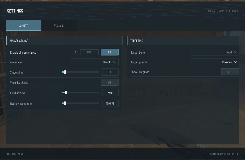 Menu Aimbot Produto Counter Strike 2