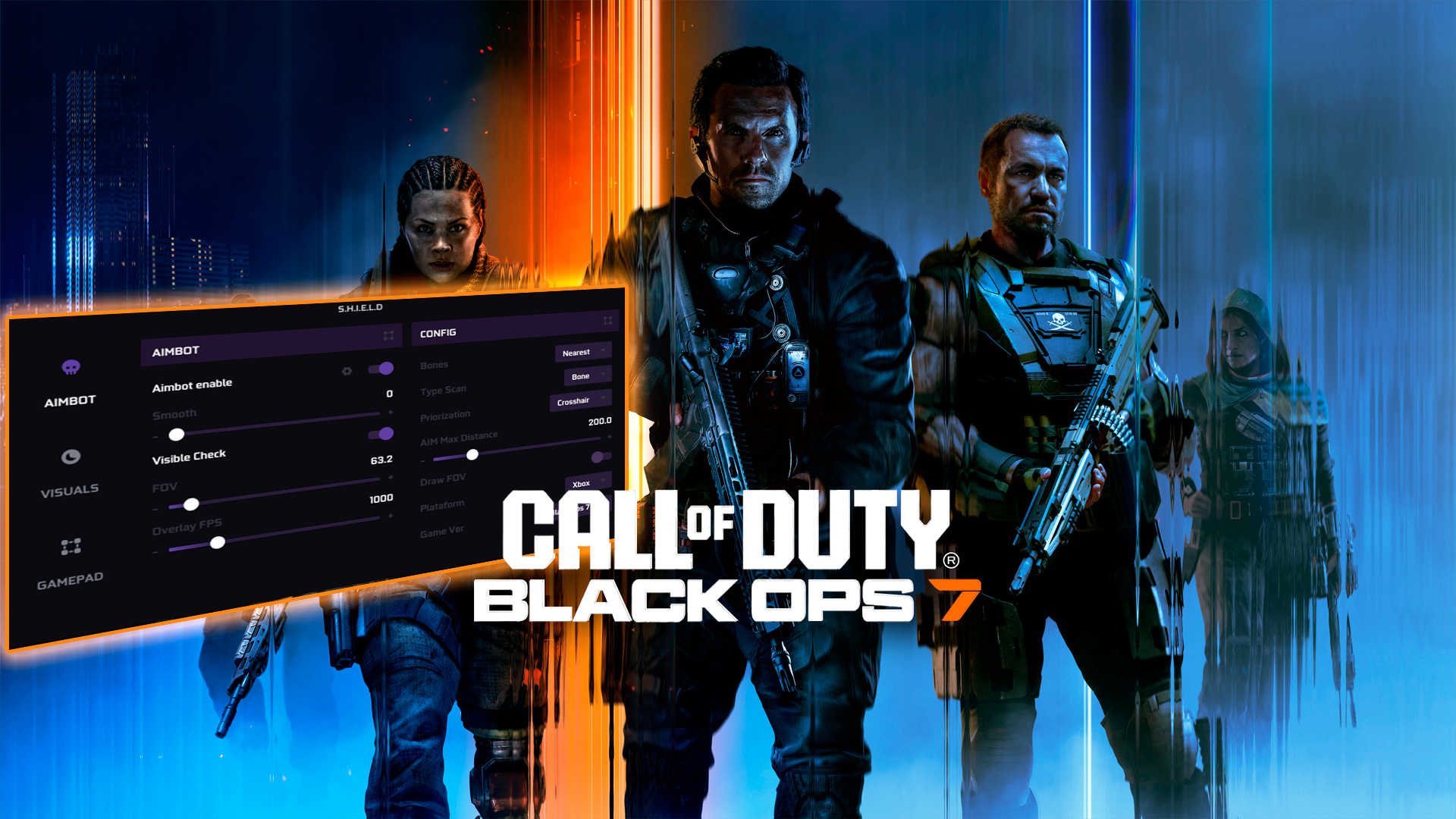 Call of Duty Black Ops 7 Menu Hack em Jogo