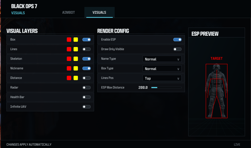 Menu ESP Warzone
